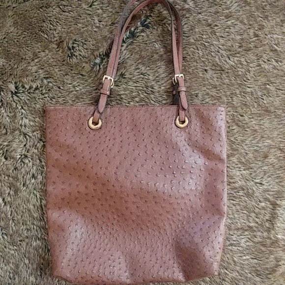 vegan ostrich tote